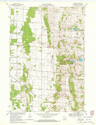 Arnott WI topo map, 124000 Scale, 7.5 X 7.5 Minute, Historical, 1969, Updated 1972, 27.29 x 21.13 in
