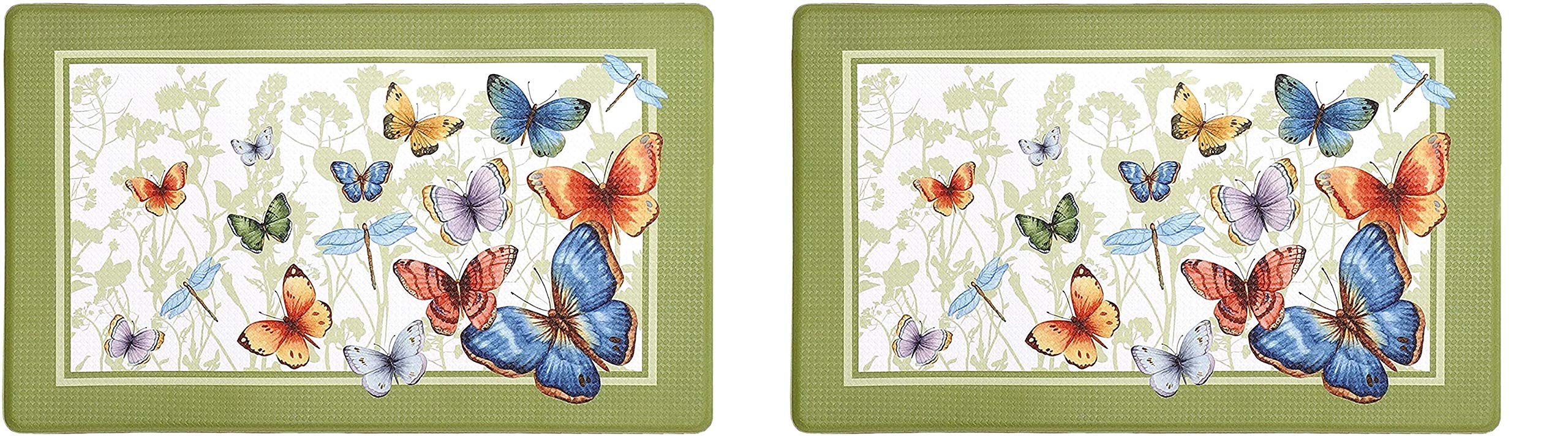 Achim Home Furnishings Butterflies Anti Fatigue Mat, 18