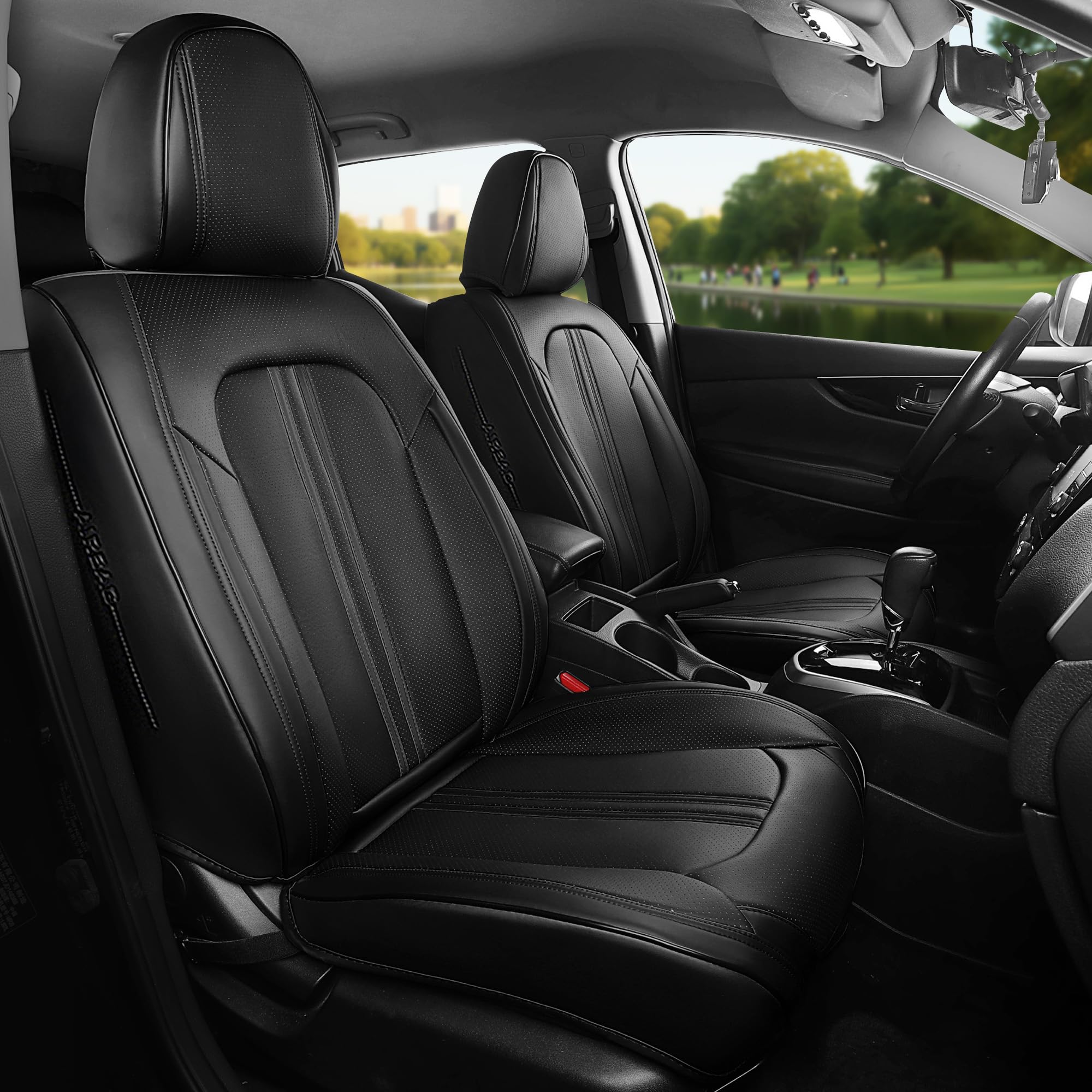 Housses De Siège Auto, Ensemble Complet De Housses De Siège Avant Et De Banquette Accessoires Interieurs Universels Pour Voitures Camions Et Suv 97406461