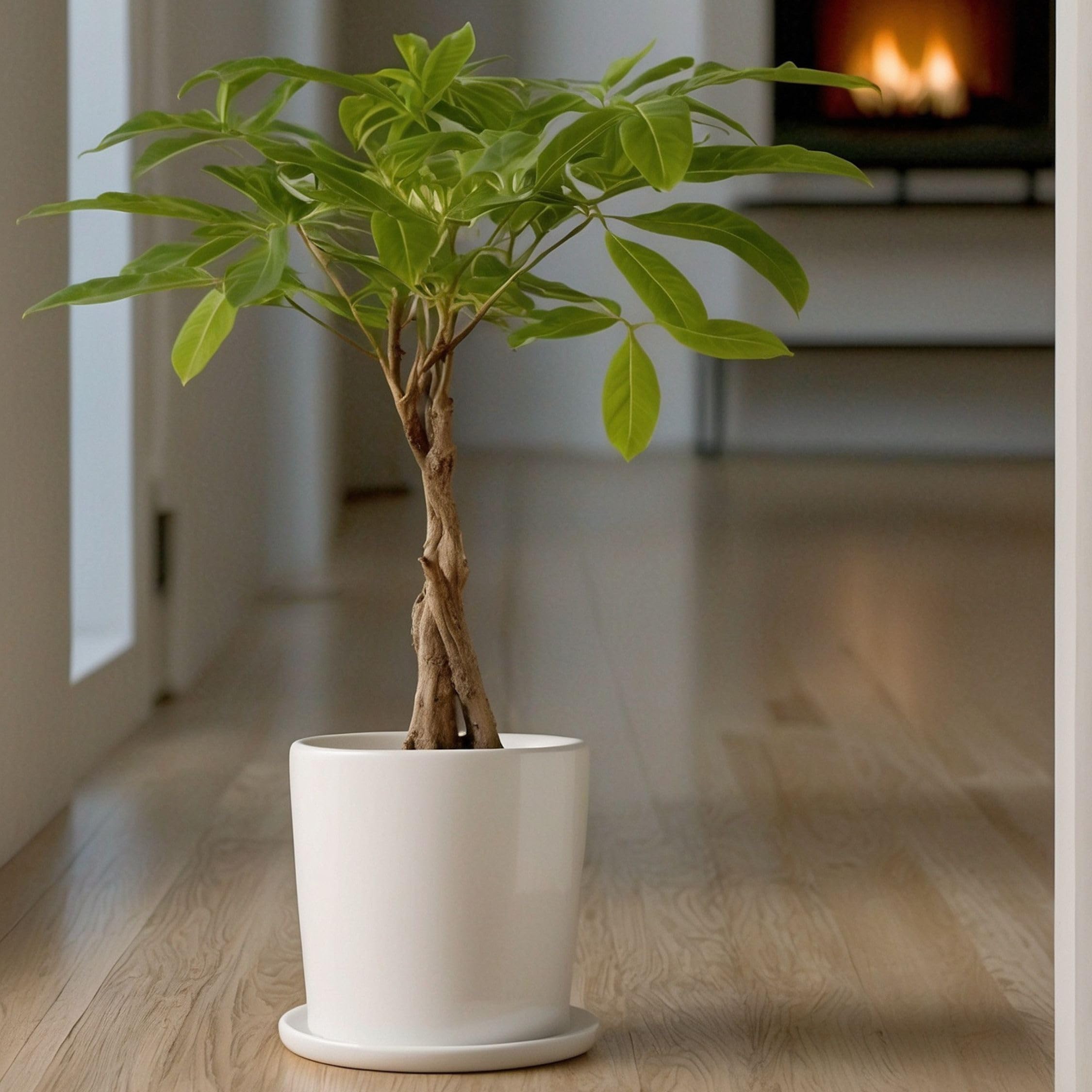 Plant in a Box - Pachira Auatica - Drzewko pieniędzy - Doniczka 17cm - Wysokość 60-70cm