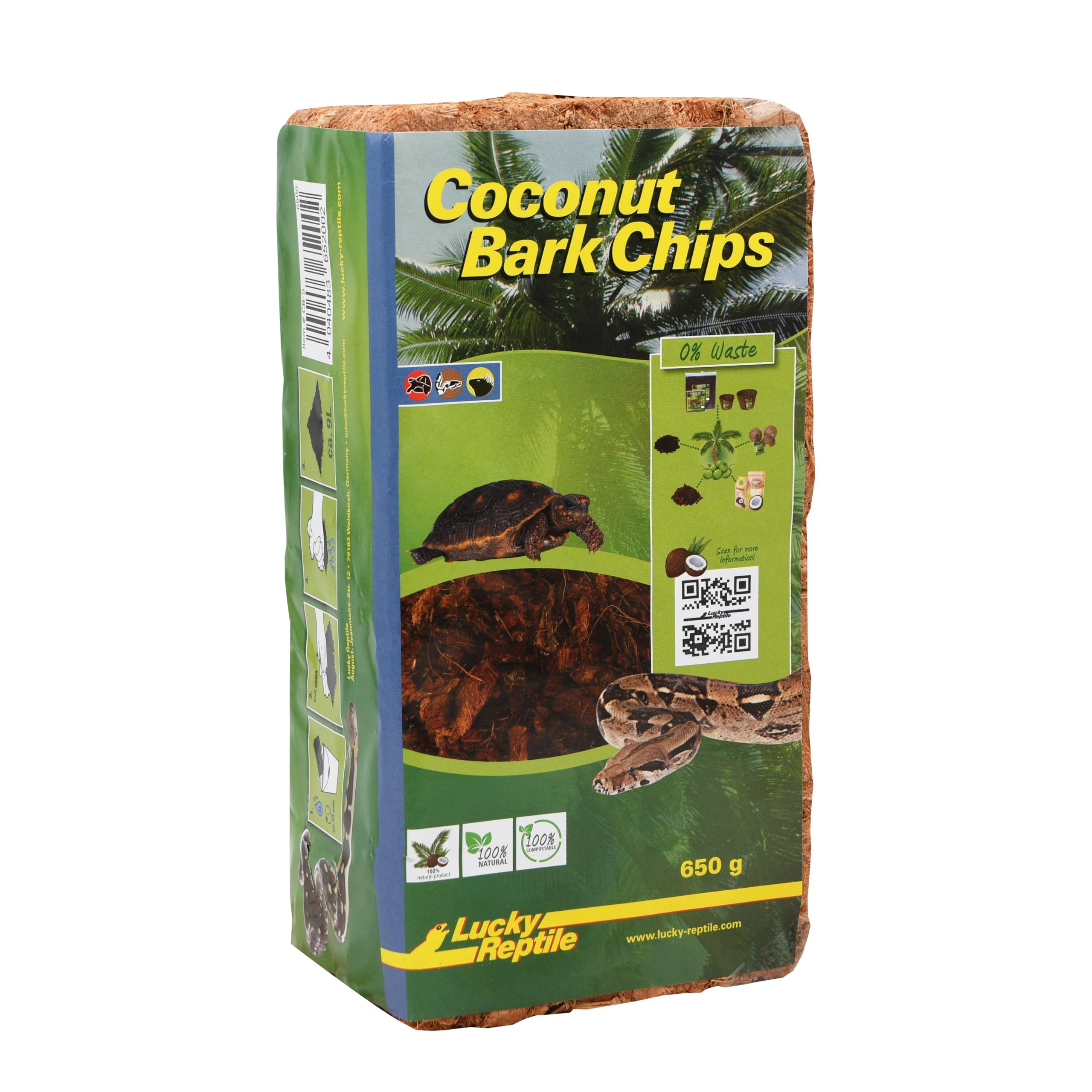Lucky Reptile Chipsy kokosowe, rozmiar: 650 g