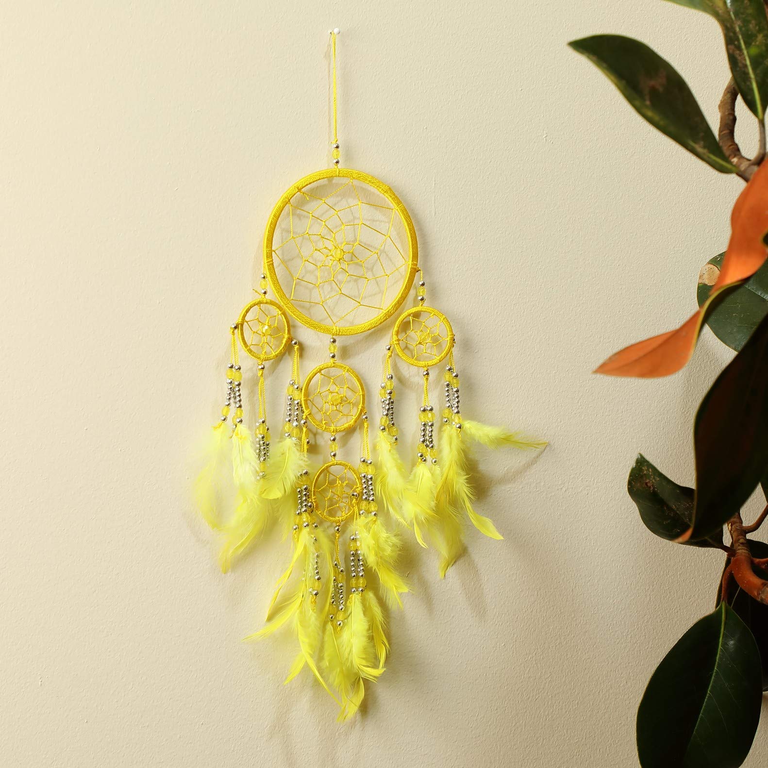 Atrapa Sueños Pequeña Bohemio Dreamcatcher Colgante Ético 12cm 35cm