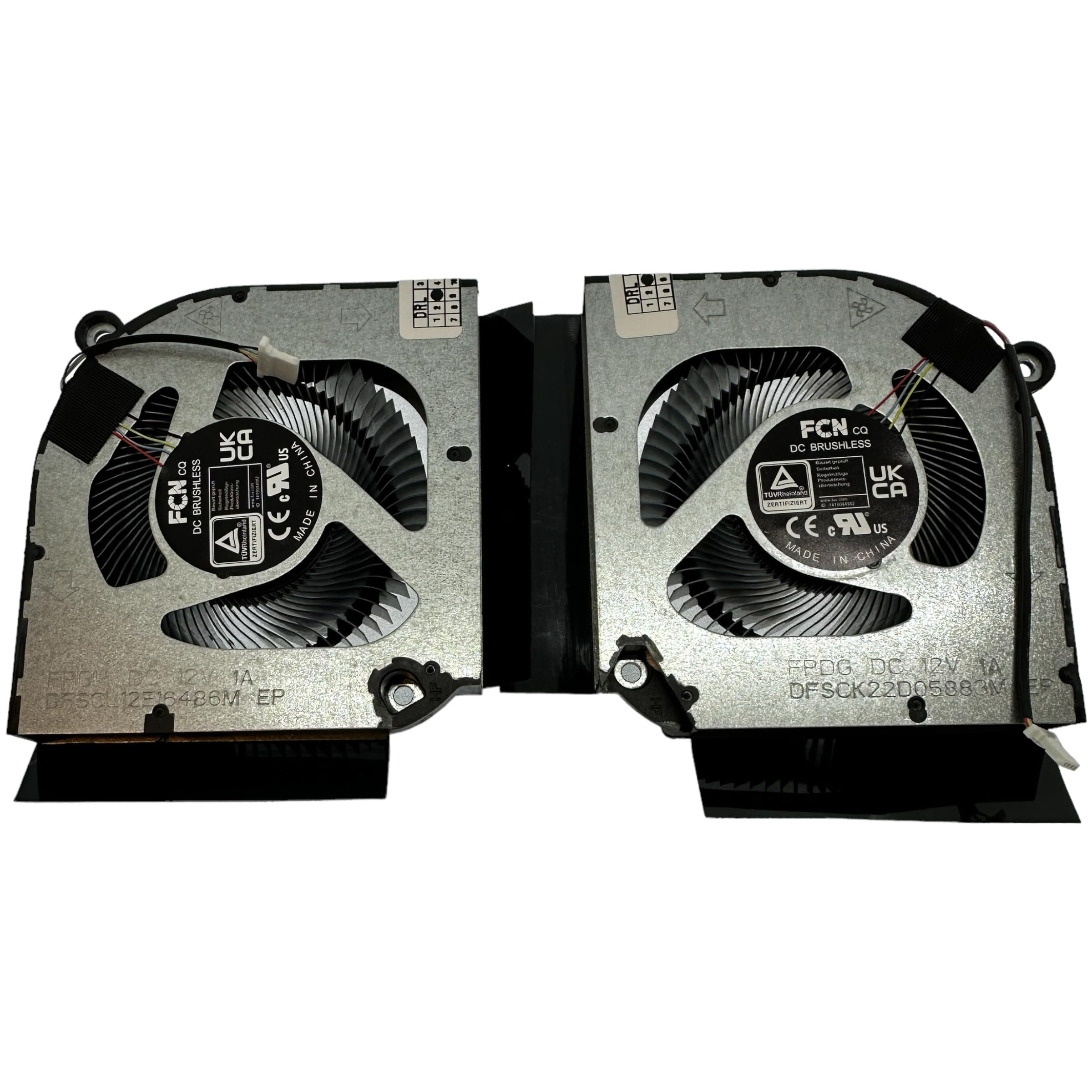 CPU Lüfter + GPU SET kompatibel für Acer Nitro 5 AN515-58, AN515-46, AN517-55, Predator Helios 300 PH315-55 PH317-55 PH317-56 PN: DFSCL12E16486M FPDH, DC286M 0010WFF 0, 23.QFJN2.001