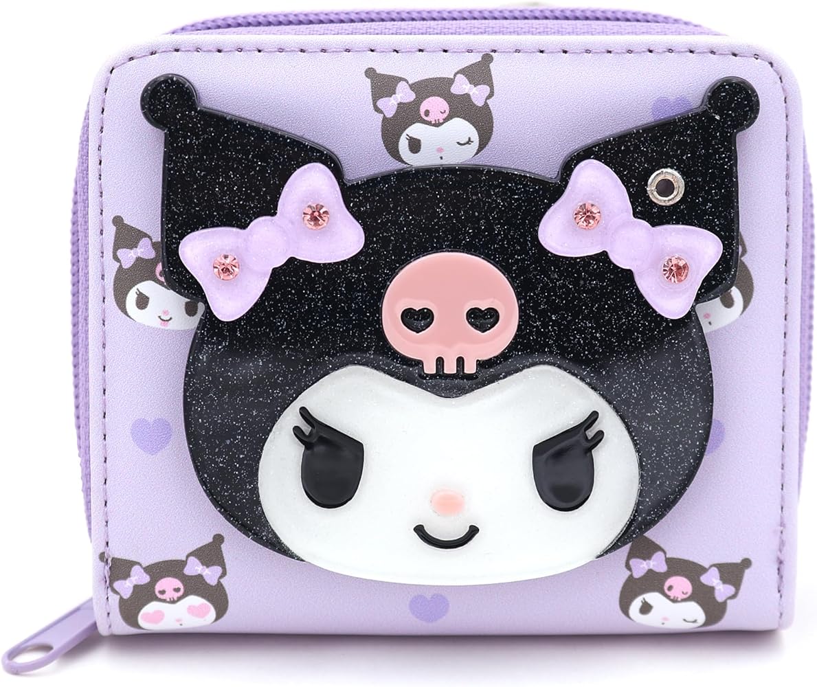 Amazon.com: Cute Cartoon Kuromi-Rabbit Secret Mirror Lovely Violet