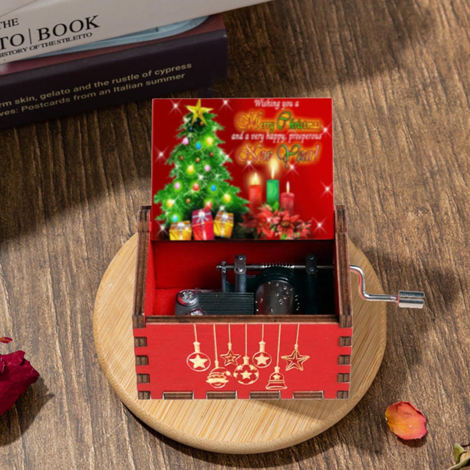 Amazon | オルゴール 木製オルゴール クリスマス 音楽ボックス 手作り