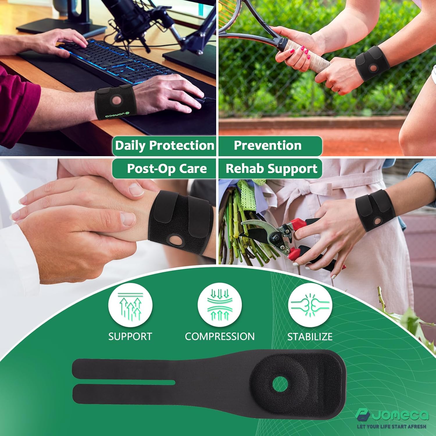 TFCC Wrist Brace for TFCC Tear for Right and Left Hands Built-in O-Shaped Pad Wrist Support for Ulnar Sided Pain, Weak Grip, Workouts & Recovery (Single)
