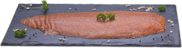 GreetFish Räucherlachs, Schottischer Lachs über Buchenrauch geräuchert, gesalzen, geschnitten, grätenfrei, 500g - 1