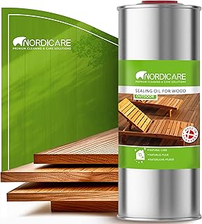 Nordicare Sealing Wood Oil for Outdoor Garden Furniture - Teak Oil for W...