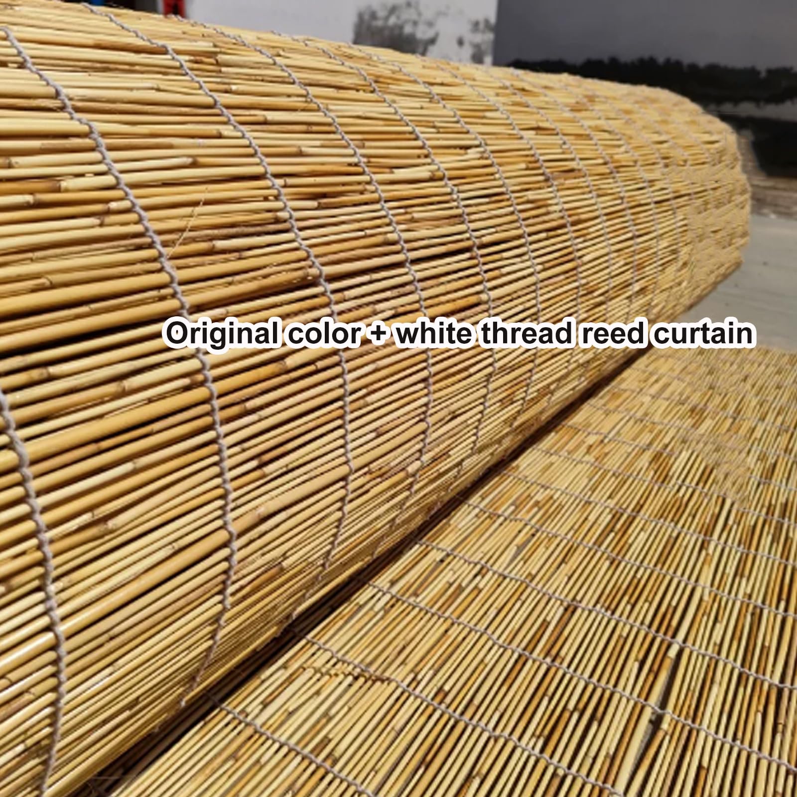 Tenda a Rullo in Bambù,Tapparella a Carrucola in Bamboo,Tapparelle in Reed (W115xH240cm)