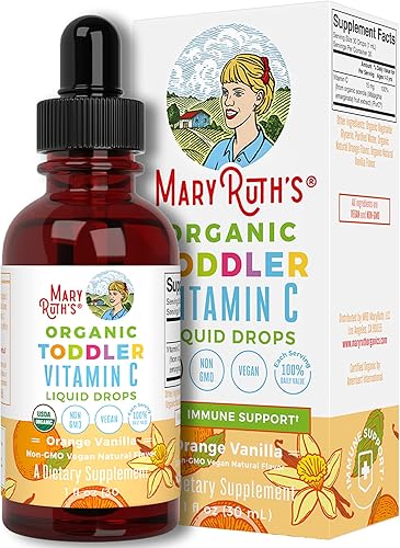 Miniatura 3 de MaryRuth's - Gomitas multivitamínicas para niños pequeños y gotas líquidas de vitamina C orgánica USDA para niños pequeños  Vitamina C, D3, zinc