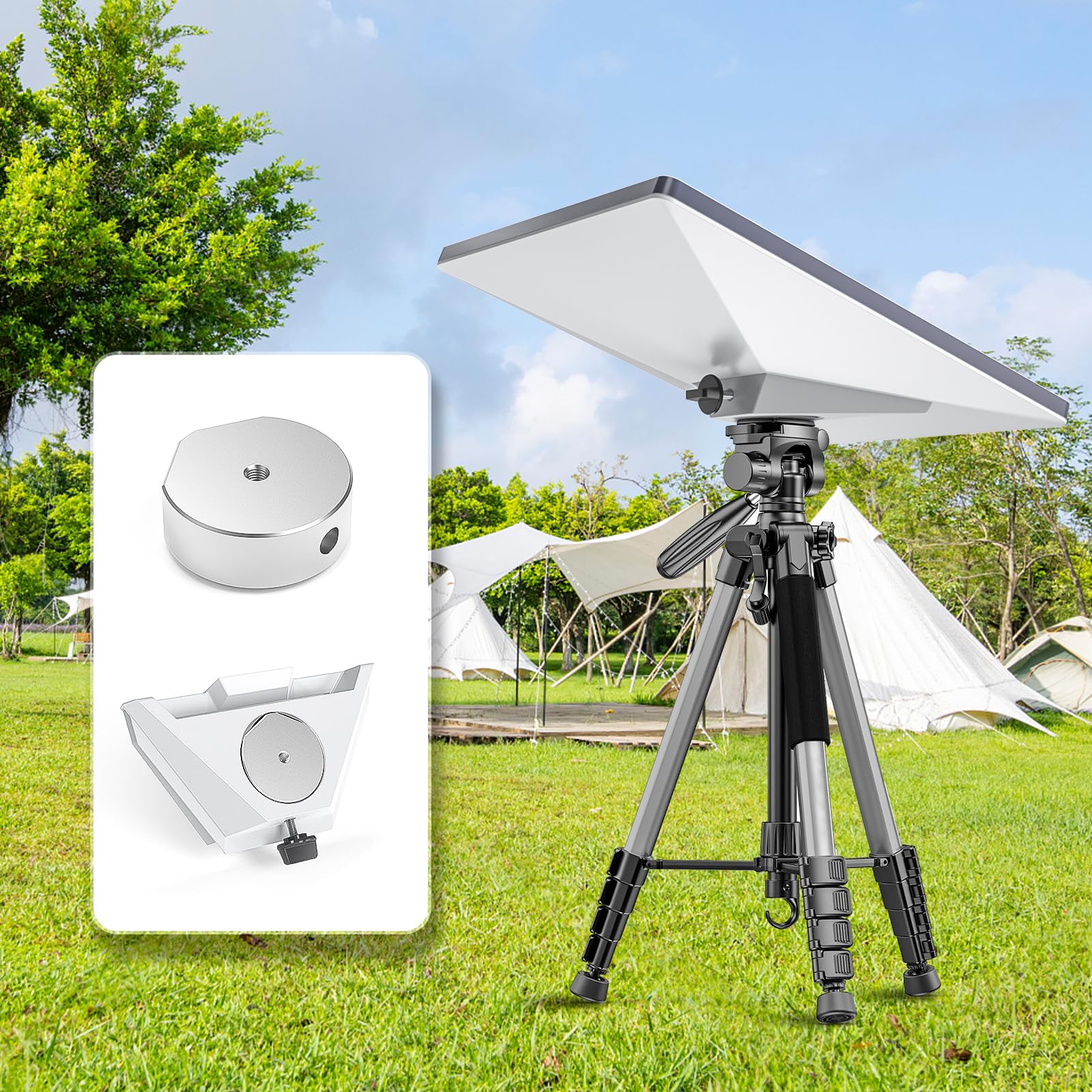 QUIDDITY Starlink Mini Tripod Adapter, Suitable for 1/4-20 Threaded Starlink Mini Mount(SPX-04171000-515) - Compatible with Universal Tripod Sizes,