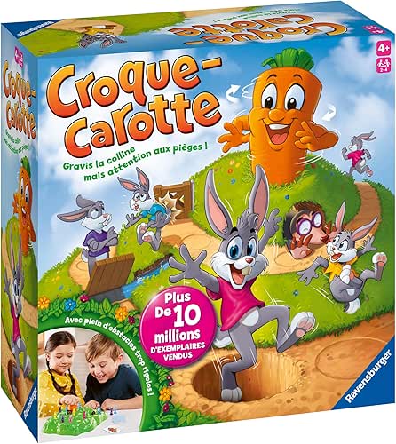 Ravensburger - Croque Carotte - Jeu de Société Rigolo -