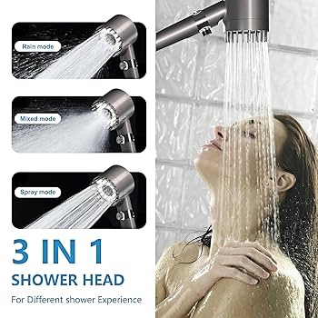 HOLISTIC　CURE　SHOWERHEAD MineralStream Chakra Showerhead Kit with Replacement Beads +