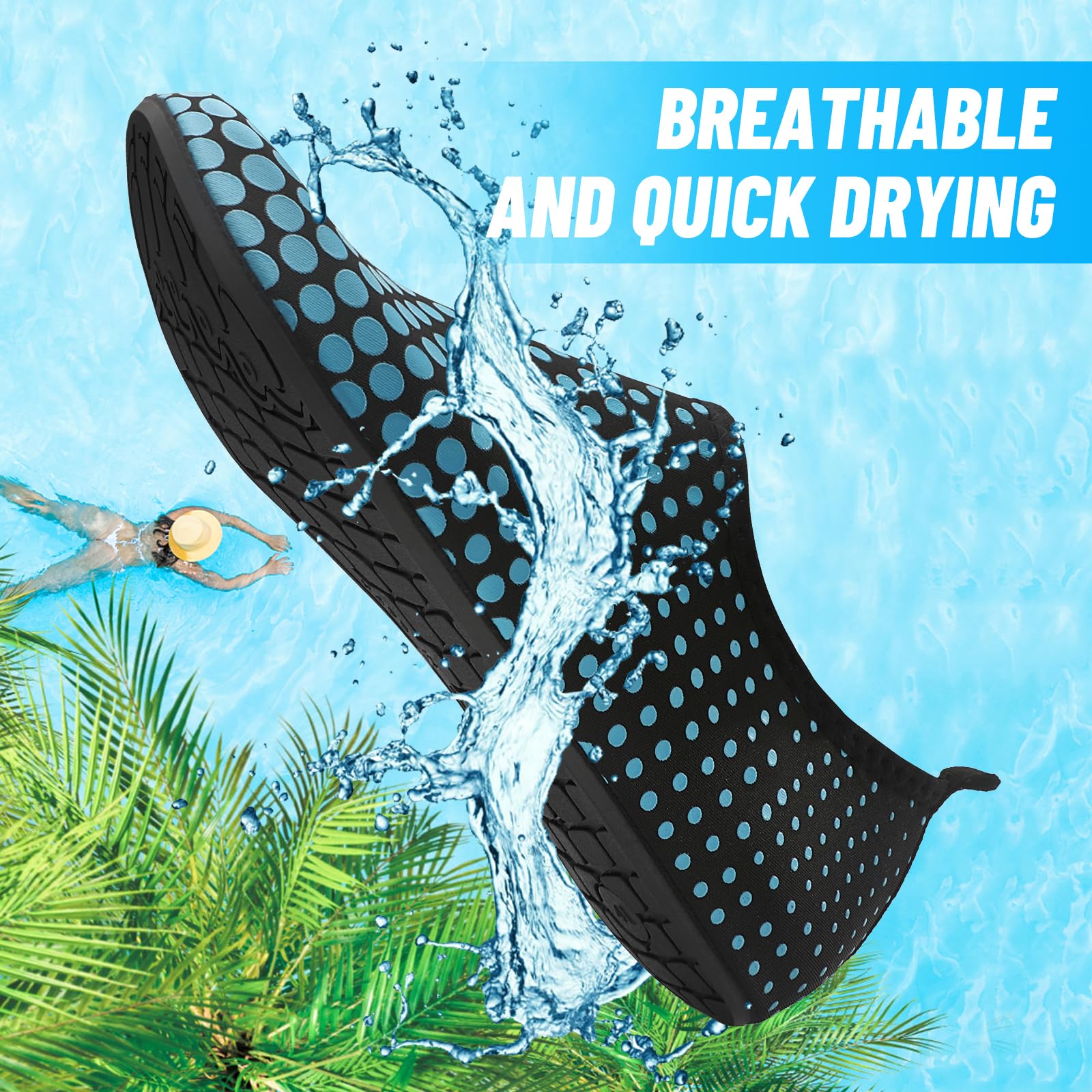 Uomo Donna Scarpe da Scoglio Water Shoes Scarpette per Scogli Scarpe Mare Antiscivolo Scarpe Spiaggia Traspirante Scarpe Acquatiche per Sport Acquatici Parco Acquatico.Gr.34-47 EU