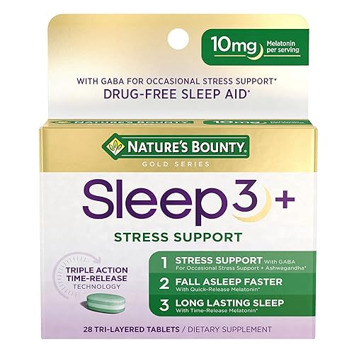Nature's Bounty Sleep + Stress Support, Sleep3 Maximum Strength 100%