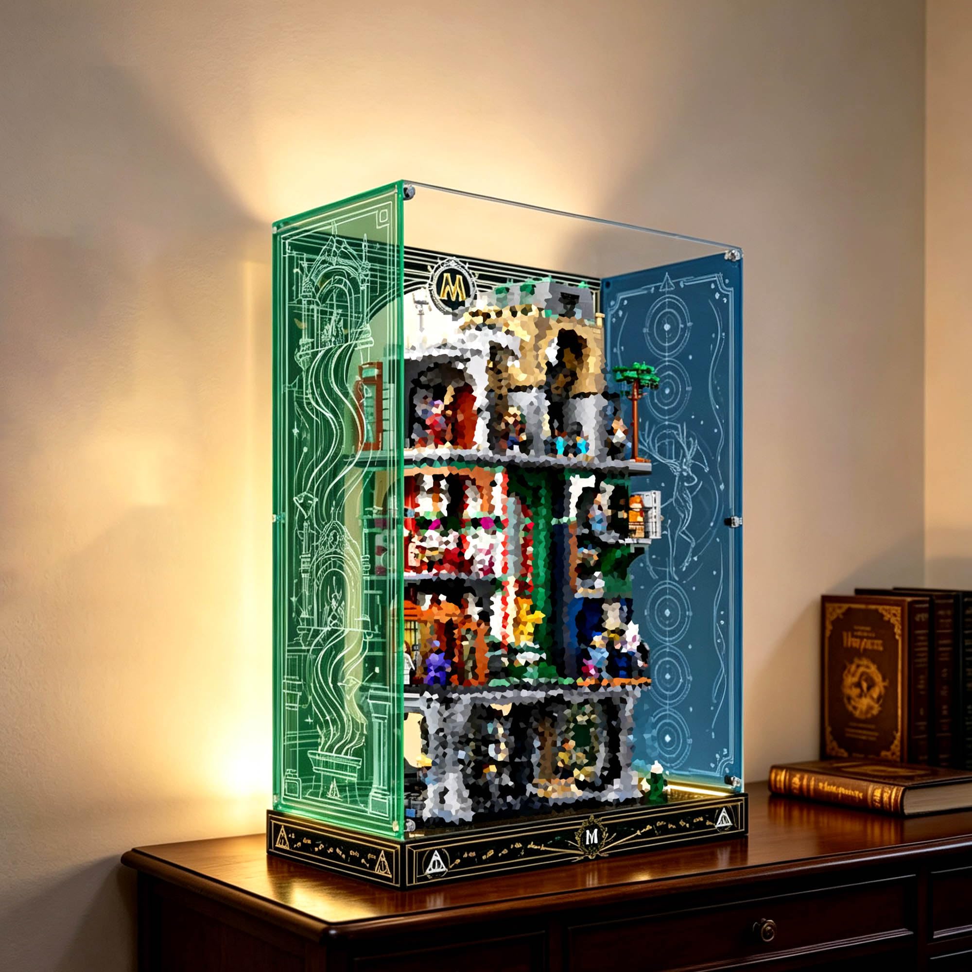 Vetrina compatibile con Le-go 76476 Ministry of Magic Sets