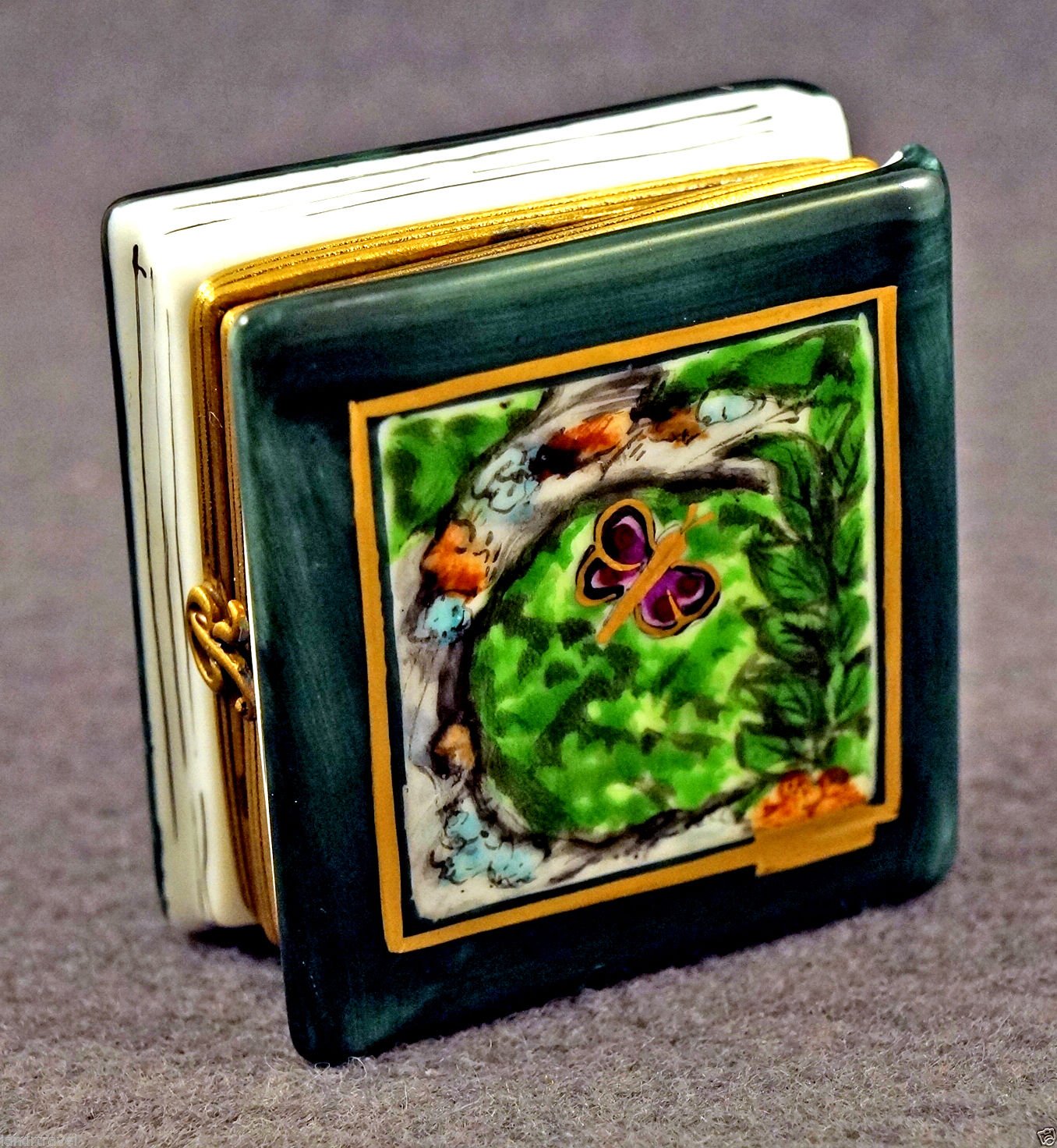 Amazon.co.jp: Authentic French磁器手描きリモージュボックスRochard