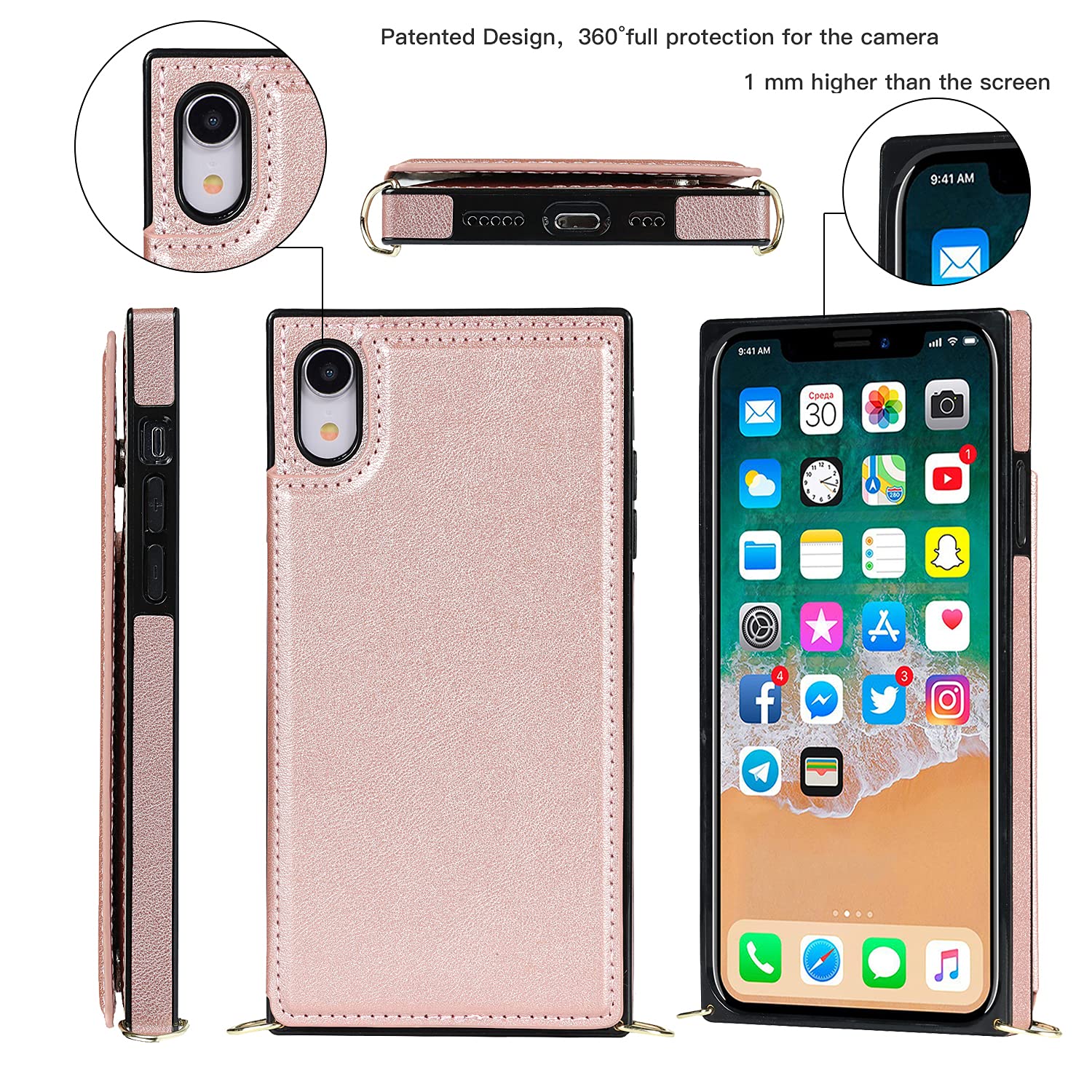 Funda Tipo Cartera Para IPhone 15 Pro De 6.1 Pulgadas, Magnética, 2 En 1 Desmontable Con Tapa Trasera Piel Con Bloqueo Rfid A Prueba De Golpes