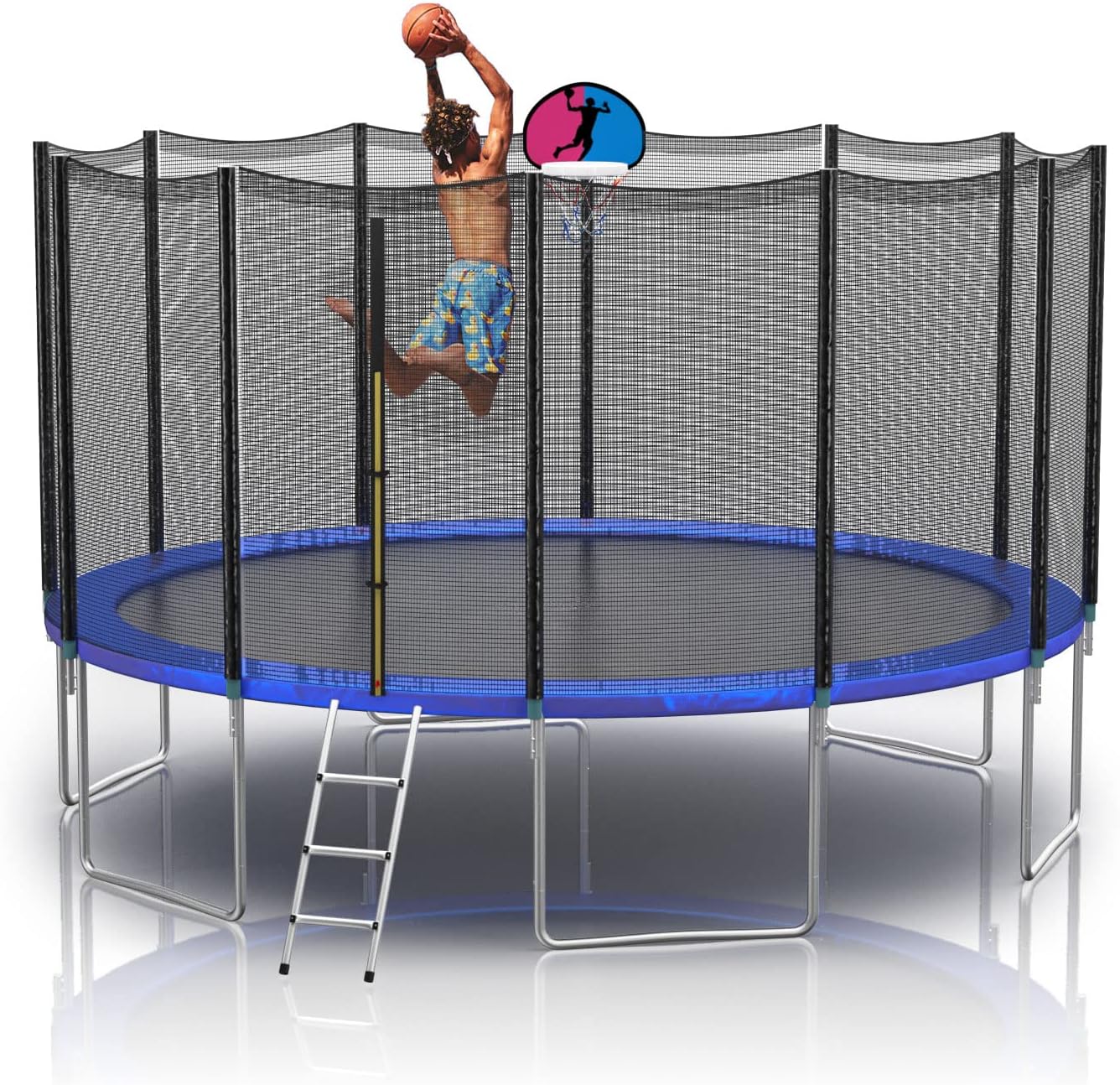 10-15FT Recreational Trampoline with Enclosure Net Australia Ubuy