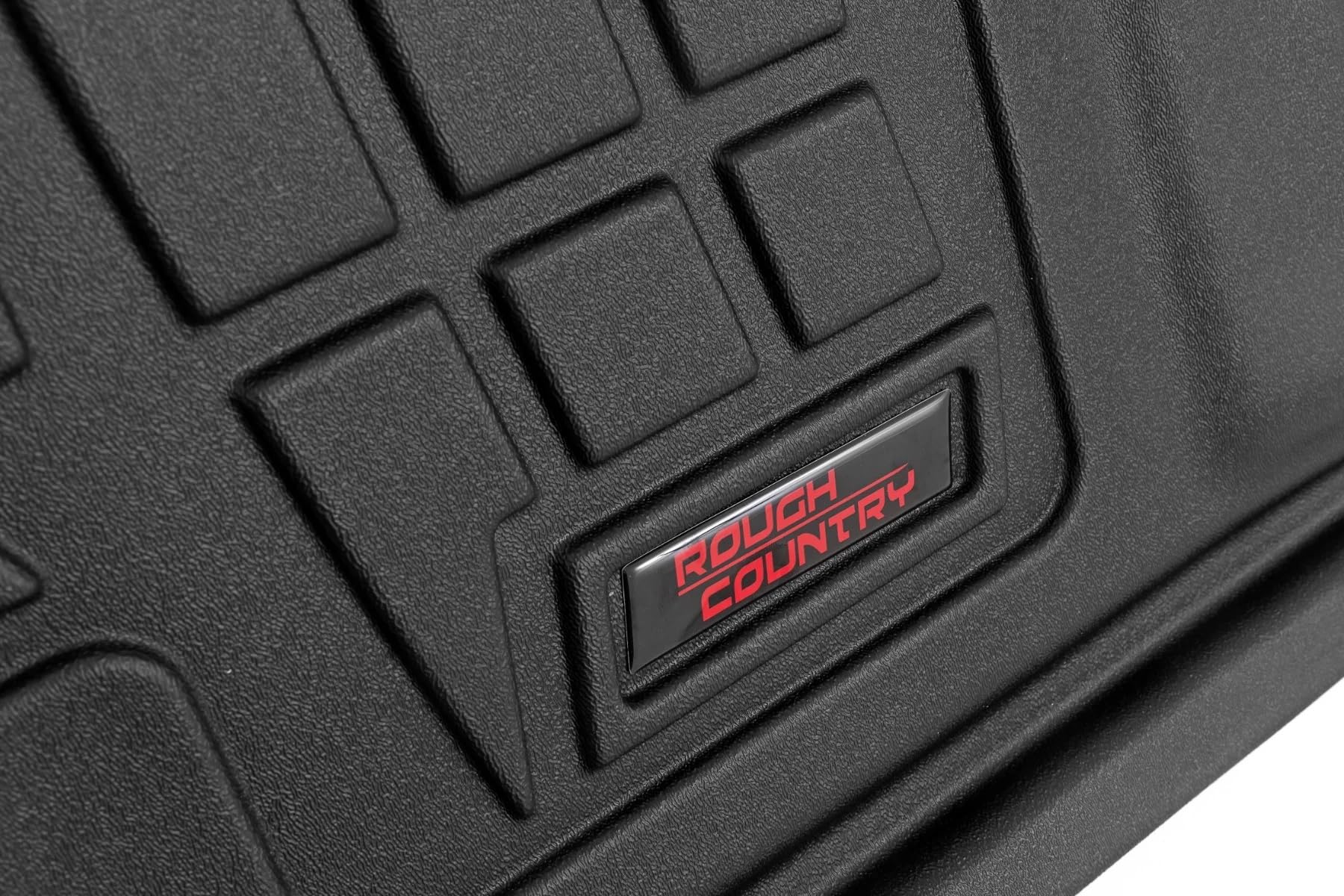 Rough Country Sure-Fit All Weather Floor Mats for Chevy Silverado GMC Sierra 1500 Extended Cab 1999-2006 - Waterproof — view 4