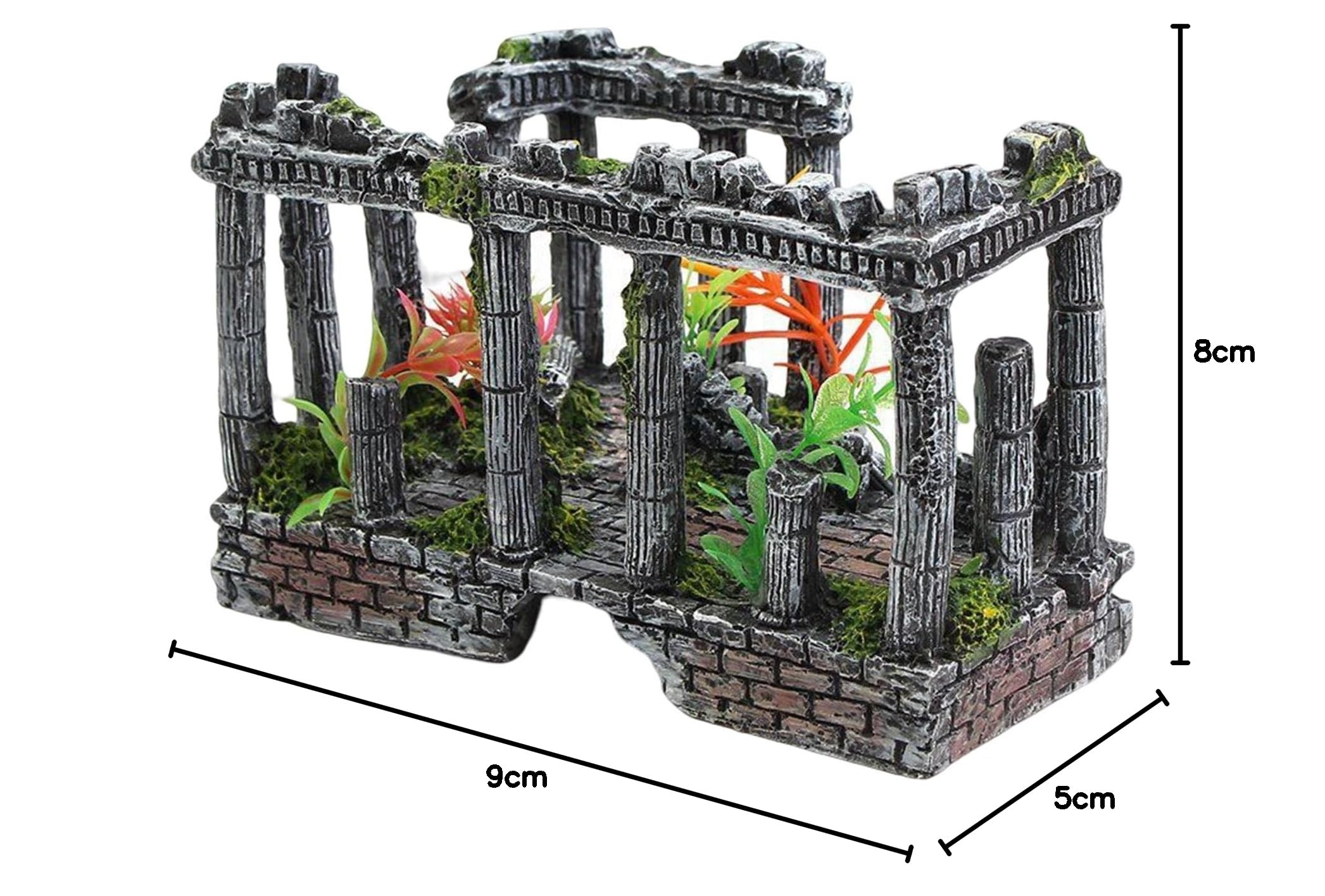 Acquario Romano Colonna Rovine Fish Tank Ornamento Artigianato Decor Home Office