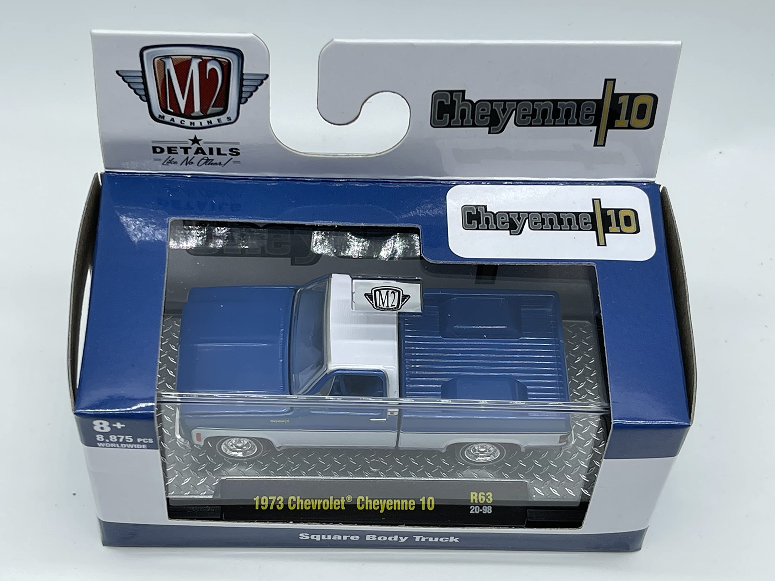 M2 Machines Square Body Truck 1973 Chevy Cheyenne 10 1:64 Scale