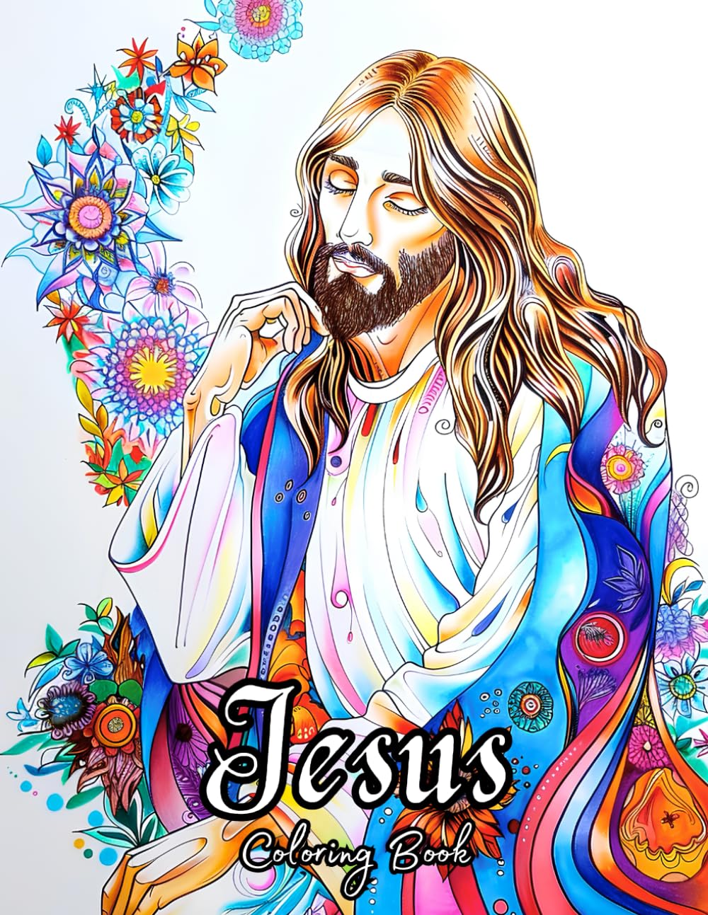 Jesus Coloring Book: 50 Beautiful Coloring Pages for Relaxation and Stress Relief