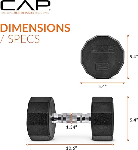 Miniatura 3 de Juego de mancuernas recubiertas CAP de 50 libras  Múltiples estilos