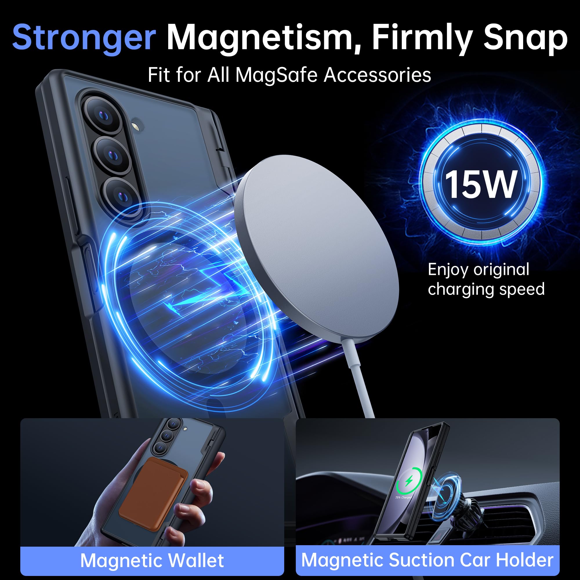 【特価商品】MOBOSI for Samsung Galaxy Z Fold 6 Amazon.com: MOBOSI Magnetic for Z Fold 6 Case, [Compatible