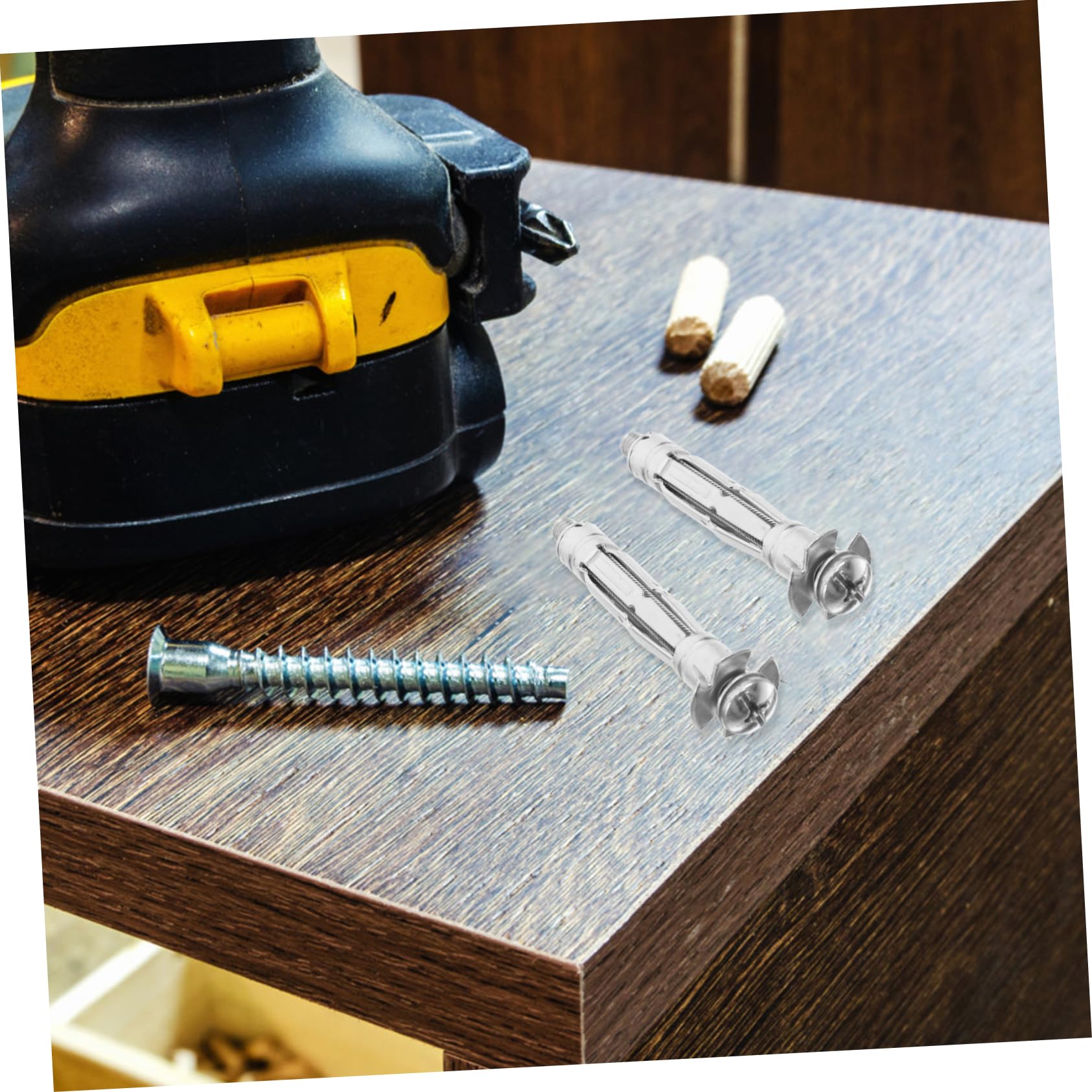 SOLUSTRE Drywall Anchors and Screws Kit 30pcs Heavy Duty for Gypsum Board and Hollow Walls