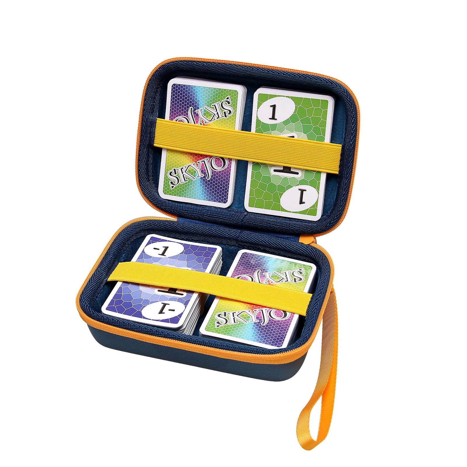 XANAD Cards Case Compatible with Pokemon/Skip Bo/UNO/Playing Card Game/Phase 10 Card Game/Five Crowns Card Game,PM TCG Trading Cards (Dark Blue)