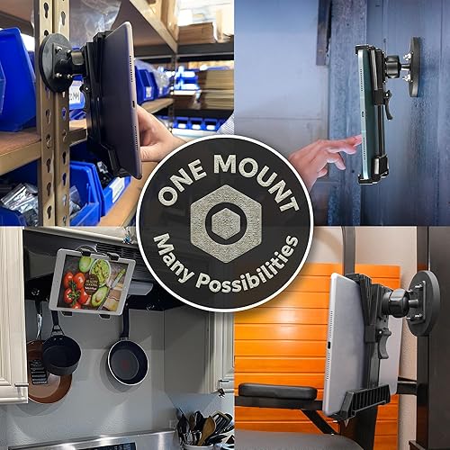 Miniatura 7 de iBOLT TabDock MagDock - Soporte magnético resistente para todas las tabletas de 7 a 11 pulgadas, ideal para refrigeradores, restaurantes,