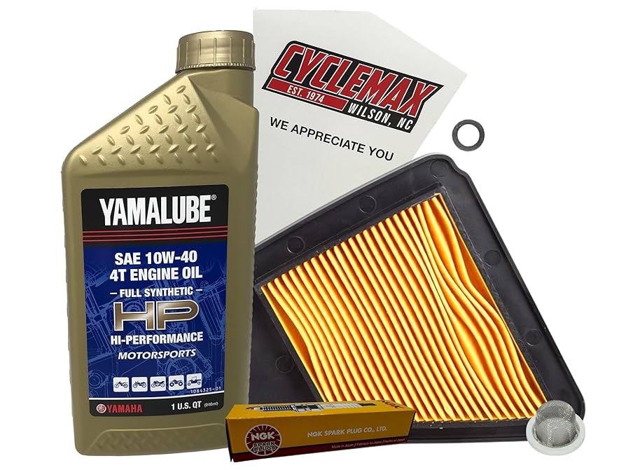 Amazon.com: Cyclemax Full-Synthetic Yamalube Tune-Up Kit