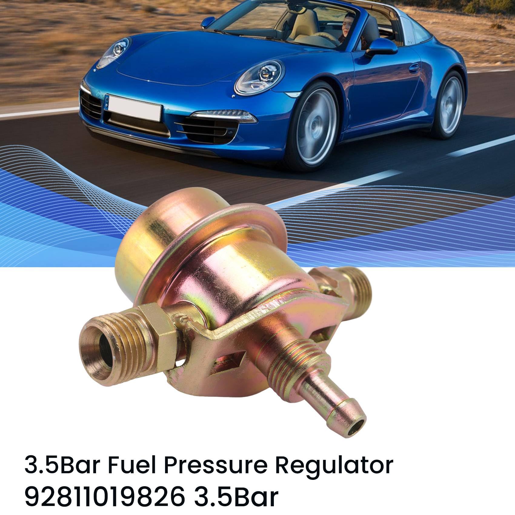 92811019826 Régulateur de Pression de Carburant 3,5 Bar pour 911 Coupé 928 959 Coupé 911