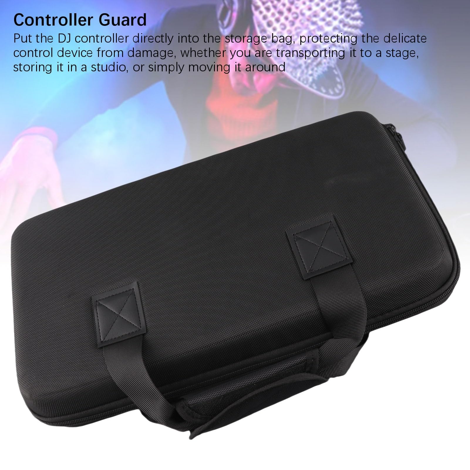 Goshyda Custodia per Controller DJ per Controller DDJ FLX4 400 SB2 SB3 RB Double Channel, Custodia Portatile del Sacco di Archiviazione DJ con Spugna Buffer