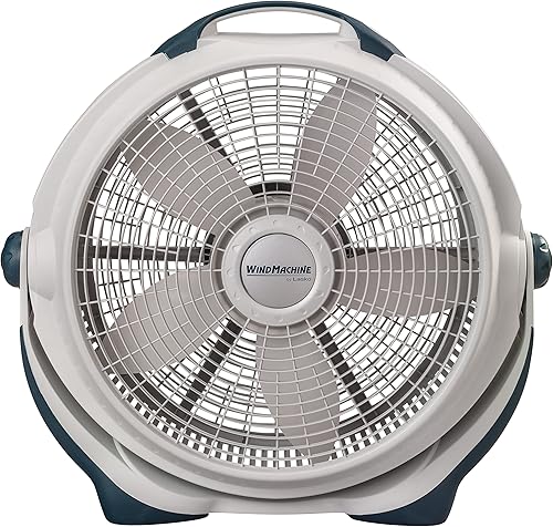 Miniatura 2 de Lasko 3300 Wind Machine - Ventilador de suelo portátil de alta velocidad para interiores y hogar para refrigeración brisas y ruido blanco en