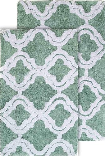 Chesapeake Merchandising 2piezas Doble Quatrefoil Alfombra de baño (Set Chesapeake Merchandising 2piezas Doble Quatrefoil Alfombra de baño (Set
