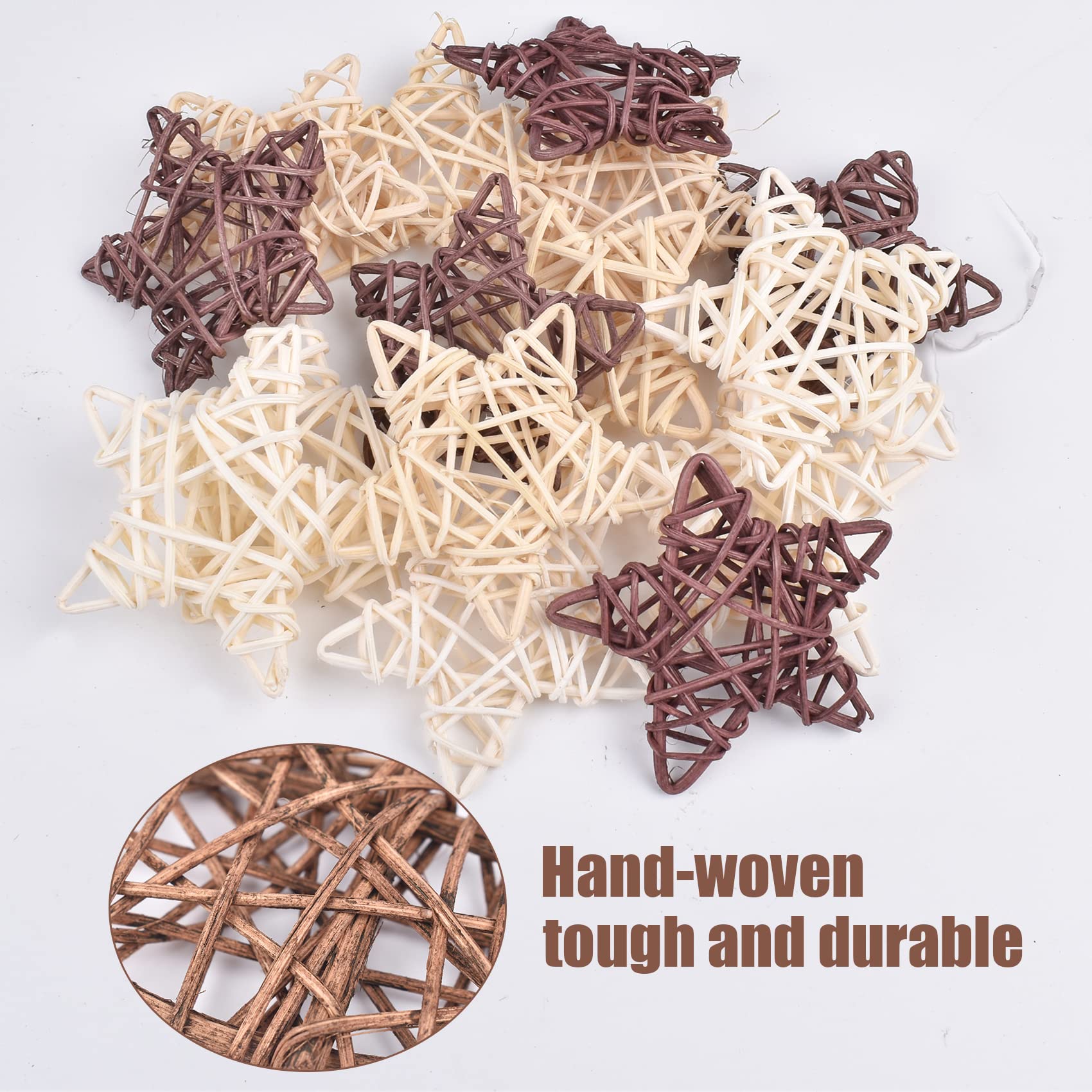 15 Stück Weiden-Rattan-Deko-Kugeln, Vasenfüller für Halloween, Weihnachtsbaum, Handwerk, Haustiervogel, Kauspielzeug, Party, Hochzeit, Tischdekoration, dekoratives Haus, Basteln, hängendes DIY-Zubehör