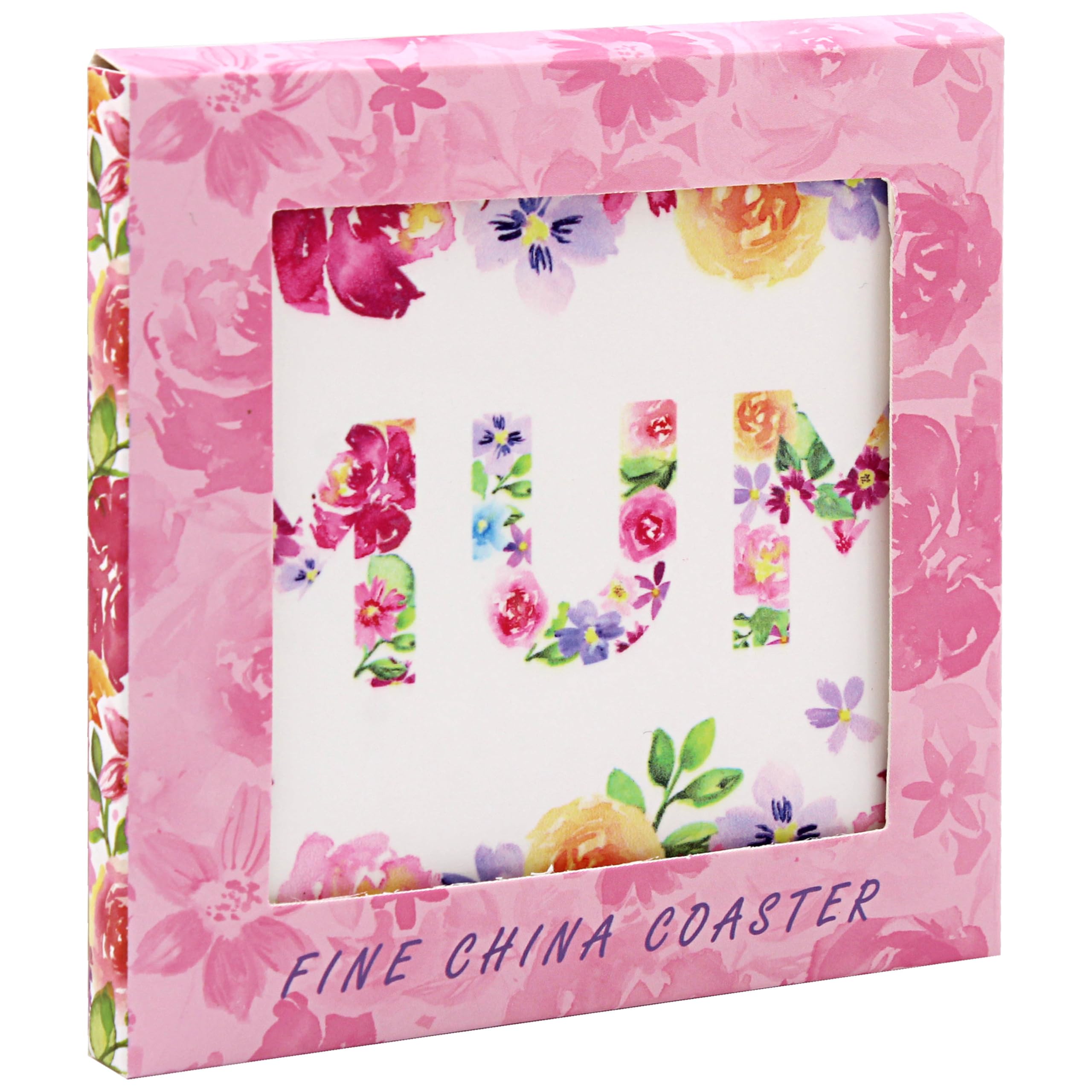 The Leonardo Collection Jennifer Rose Gallery Mum Coaster | Elegant Tea & Coffee Coaster | Decorative Home Accessories for Drinks | Durable & Stylish Coaster for Table Protection | Lovely Gift for Mum
