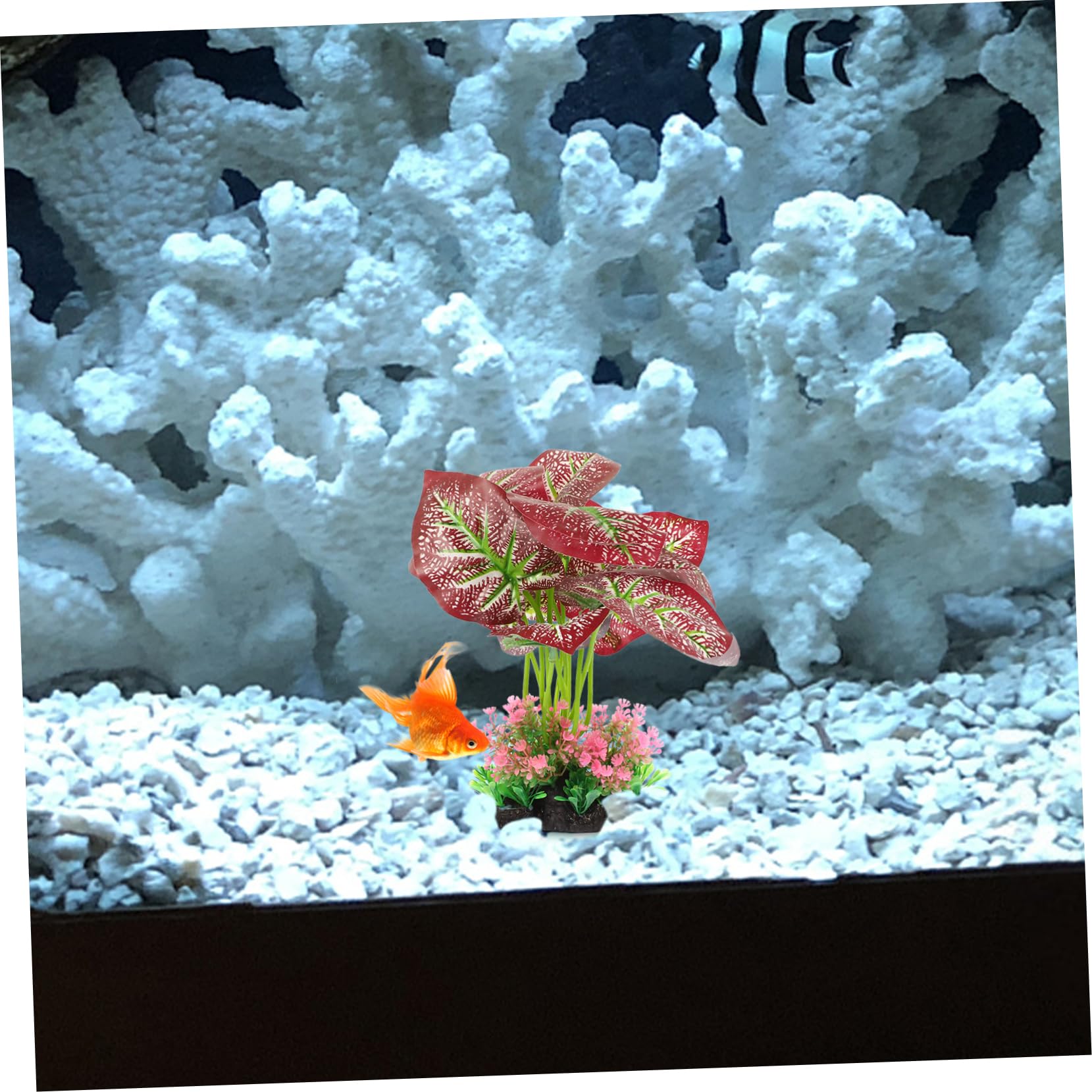 Yardwe 2stücke Künstliche Wasserpflanzen Für Aquarien Dekoration Pflegeleichte Aquarienpflanzen Aus Kunststoff Für Fischbecken Und Aquarienlandschaft Simulation Pflanzen Für