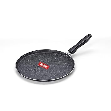 Sumeet Aluminium NonStick Sparkle Induction Dosa Tawa 26.5cm Dia (Black)