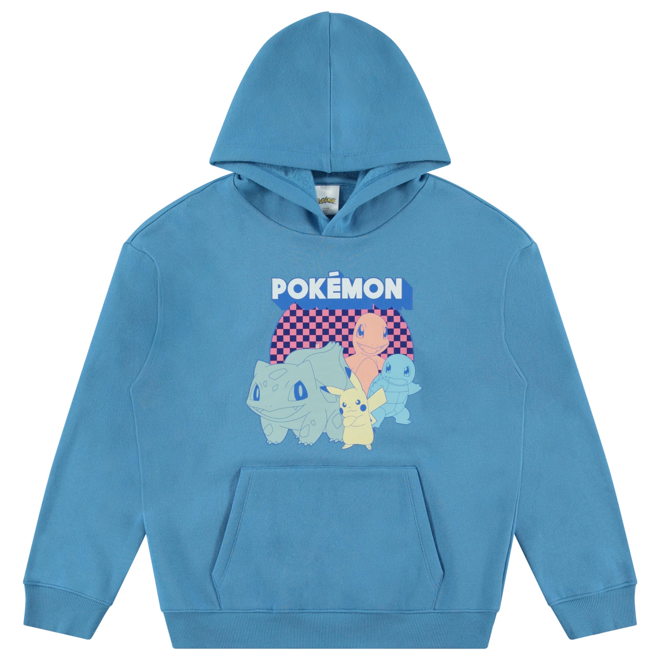 Pokemon Boys Charizard Pikachu Pullover Hoodie for Little and Big Boys Sizes XS-XL Medium Aqua