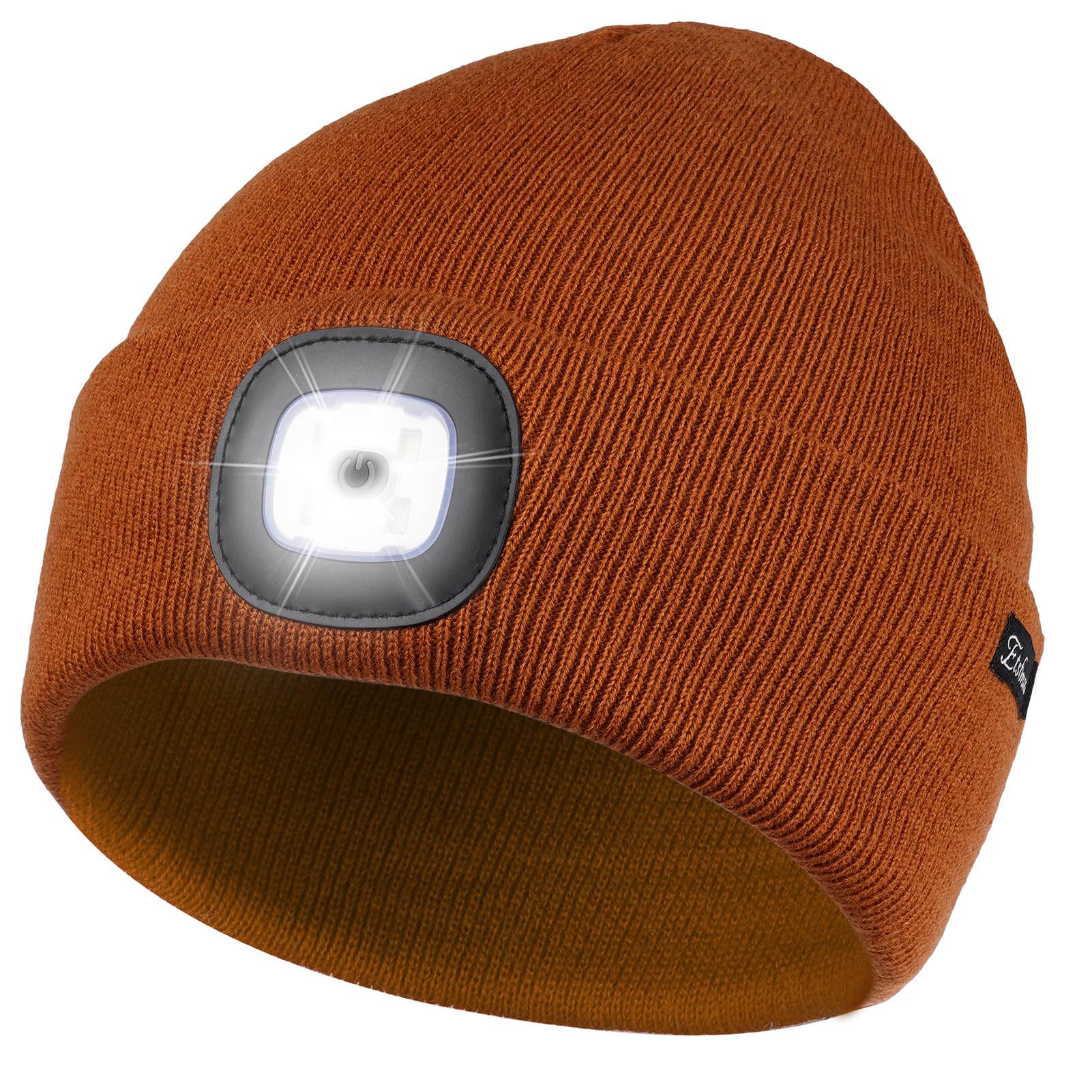 Etsfmoa Unisex Beanie with The Light, Gifts for Men Dad Father Winter Caps