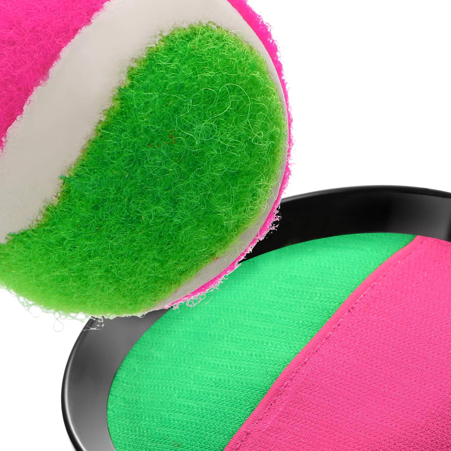 Toss and Catch Balls Game, 3 Set Paddle Toss and Catch Ball, 6 Paddles and 3 Balls, Suitable for Sports, Beach, Birthday Gifts, Event and Game Prizes, Educational, Party Favor and Supplies