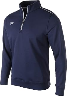 Speedo Unisex Sweatshirt Quarter Zip Pull Over Team Warm Up Quarter Zip