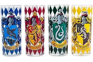 Silver Buffalo Harry Potter Hogwarts House Crests Tumbler Set