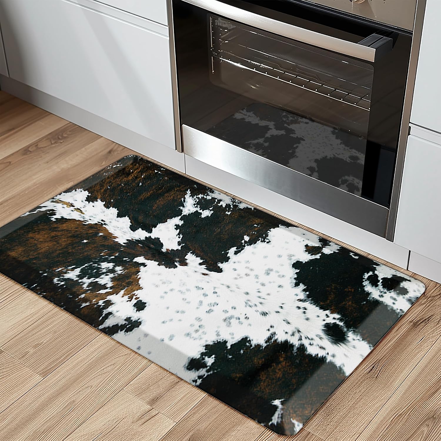 Cowhide Kitchen Mat Cushioned Anti Fatigue –...