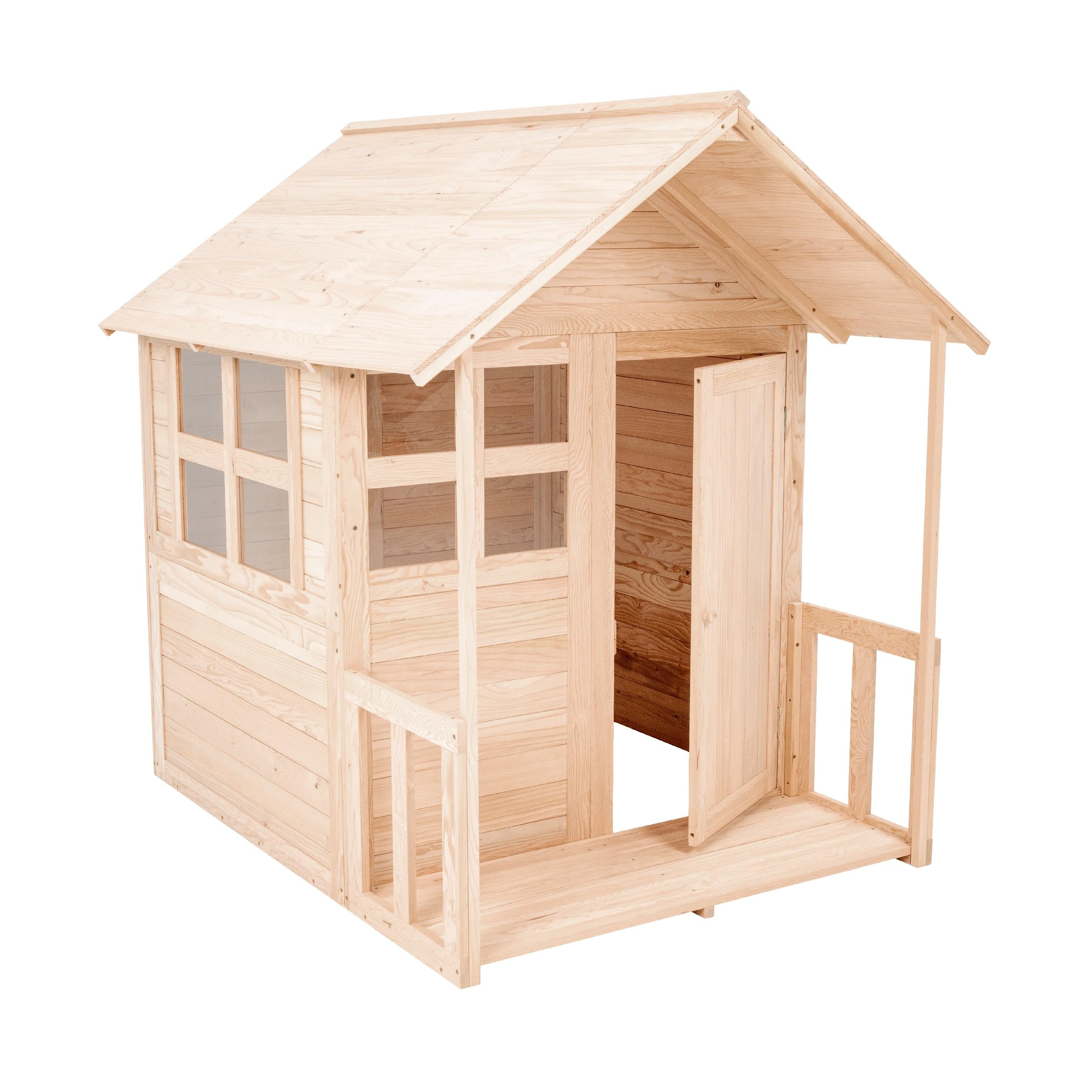 TP Playhouse drewniany zestaw werandy, drewno z certyfikatem FSC, łatwe do zbudowania, rozszerza przestrzeń do zabawy, pasuje do domku zabaw TP Buttercup, zabawa na świeżym powietrzu dla dzieci od 2