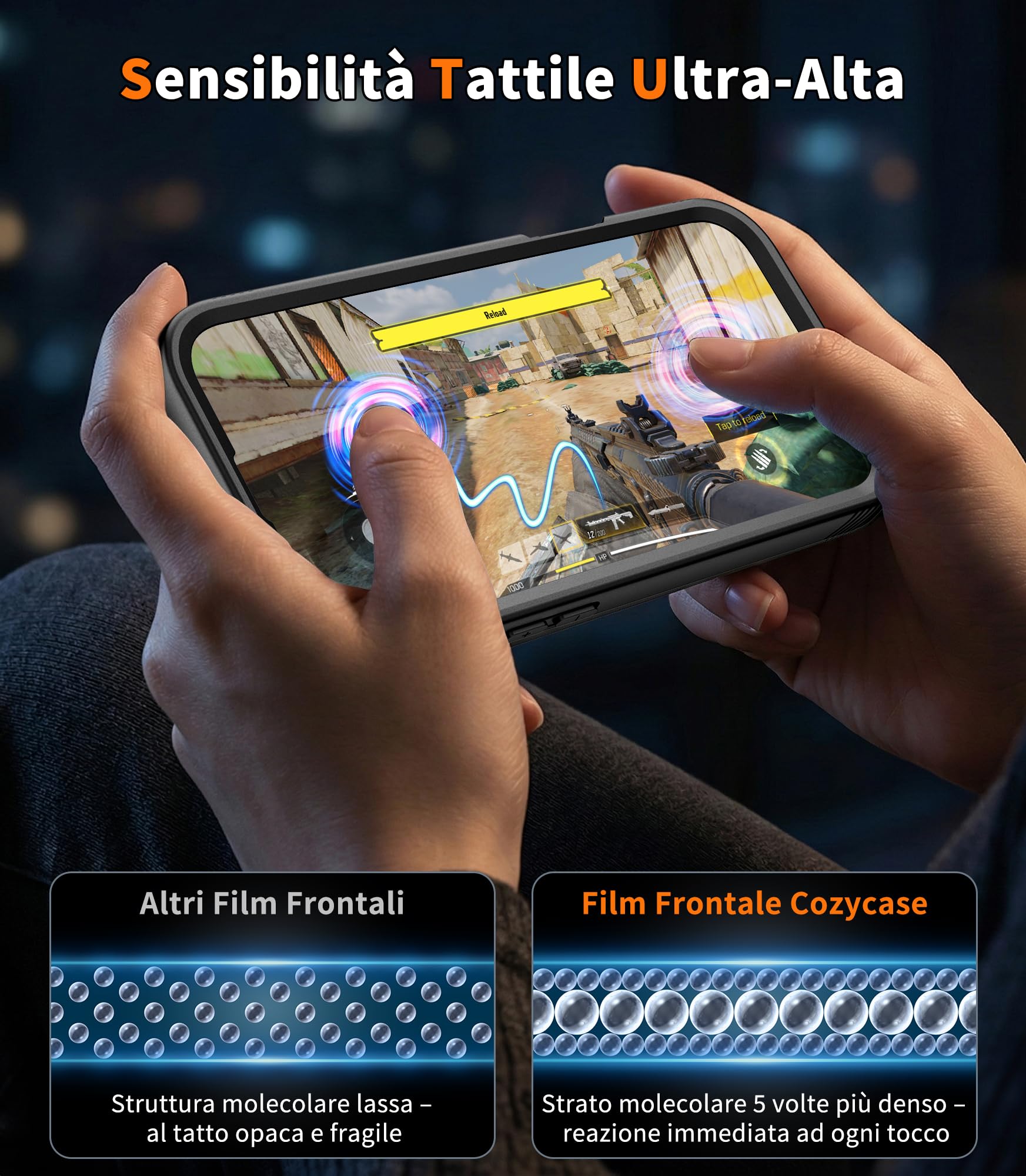 Cozycase TOP Cover Protettiva Per iPhone 17 Pro Impermeabile Antiurto IP68 Subacquea Antipolvere 360 Completa integrale Militare Rigida Rugged Custodia Resistente i Phone 17Pro Anti Urto Waterproof