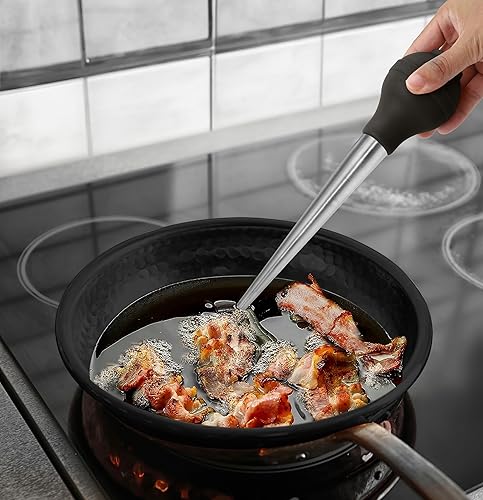 Miniatura 3 de COOK WITH COLOR Baster de pavo con cepillo de limpieza, jeringa de grado alimenticio para cocinar y rociar con bombilla redonda desmontable, ideal